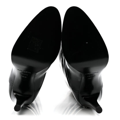 Saint Laurent Patent Calfskin Diane 100 Boots 38.5 Black 5 of 10