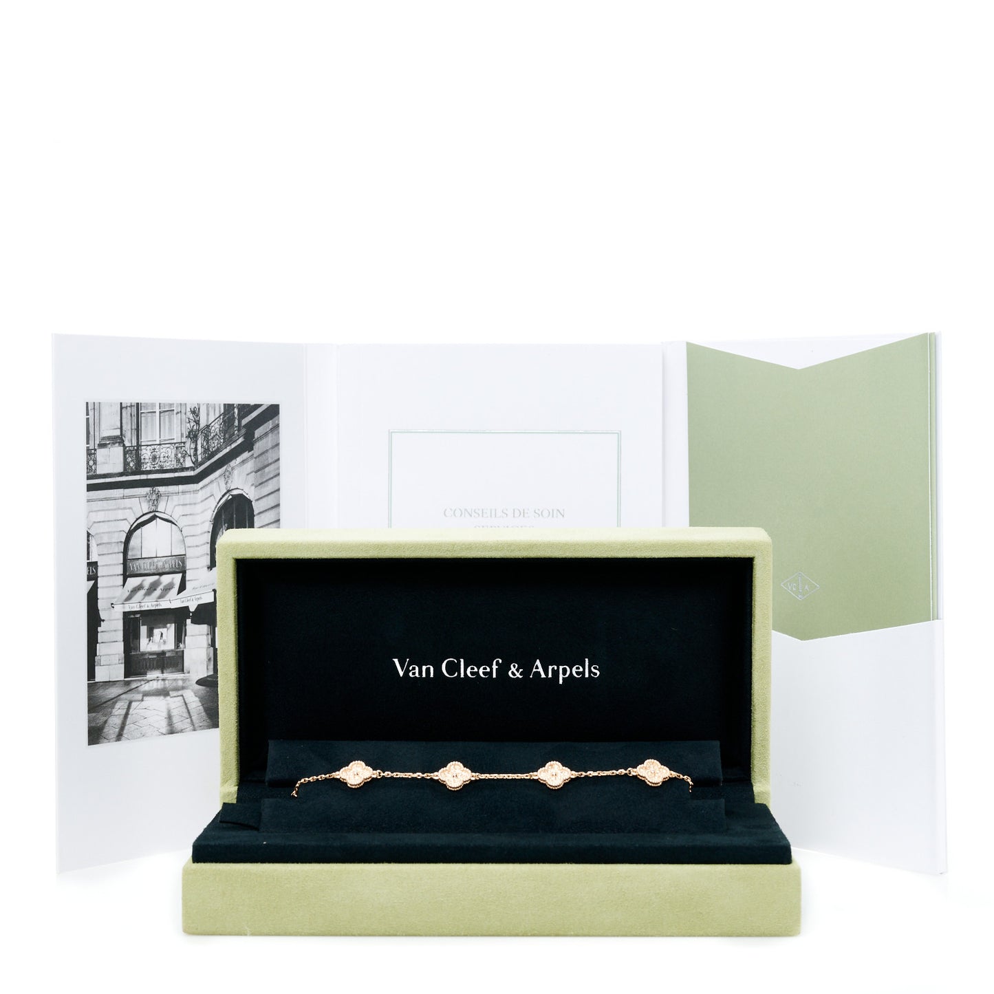 18K Rose Gold 6 Motifs Sweet Alhambra Bracelet
