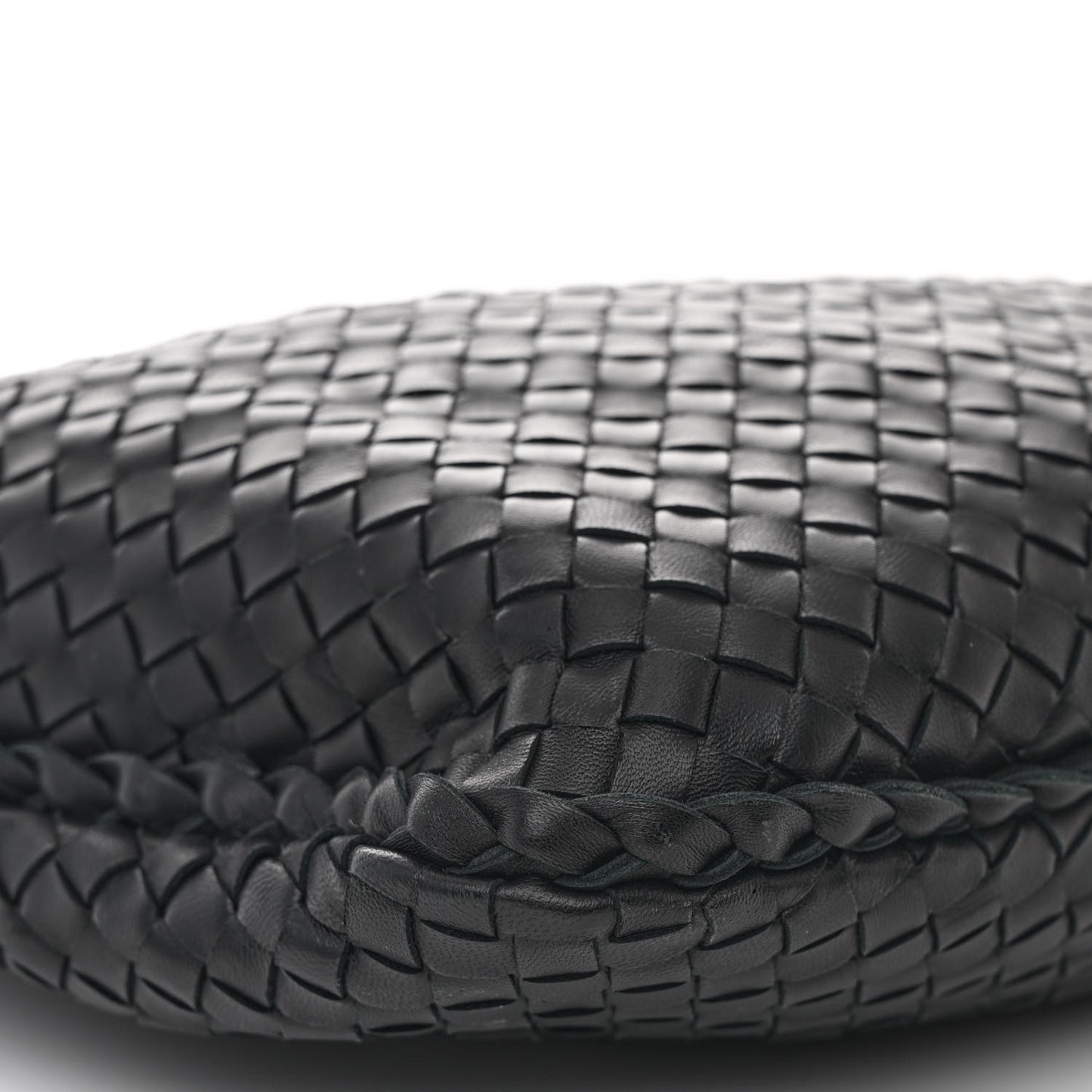 Nappa Intrecciato Medium Veneta Hobo Black