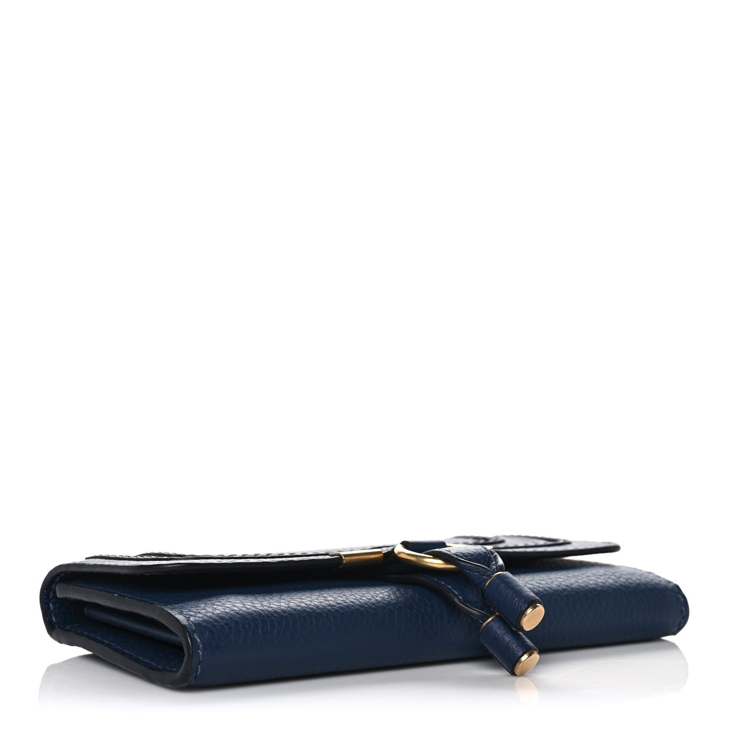 Chloe Calfskin Marcie Continental Flap Wallet Royal Navy 4 of 9
