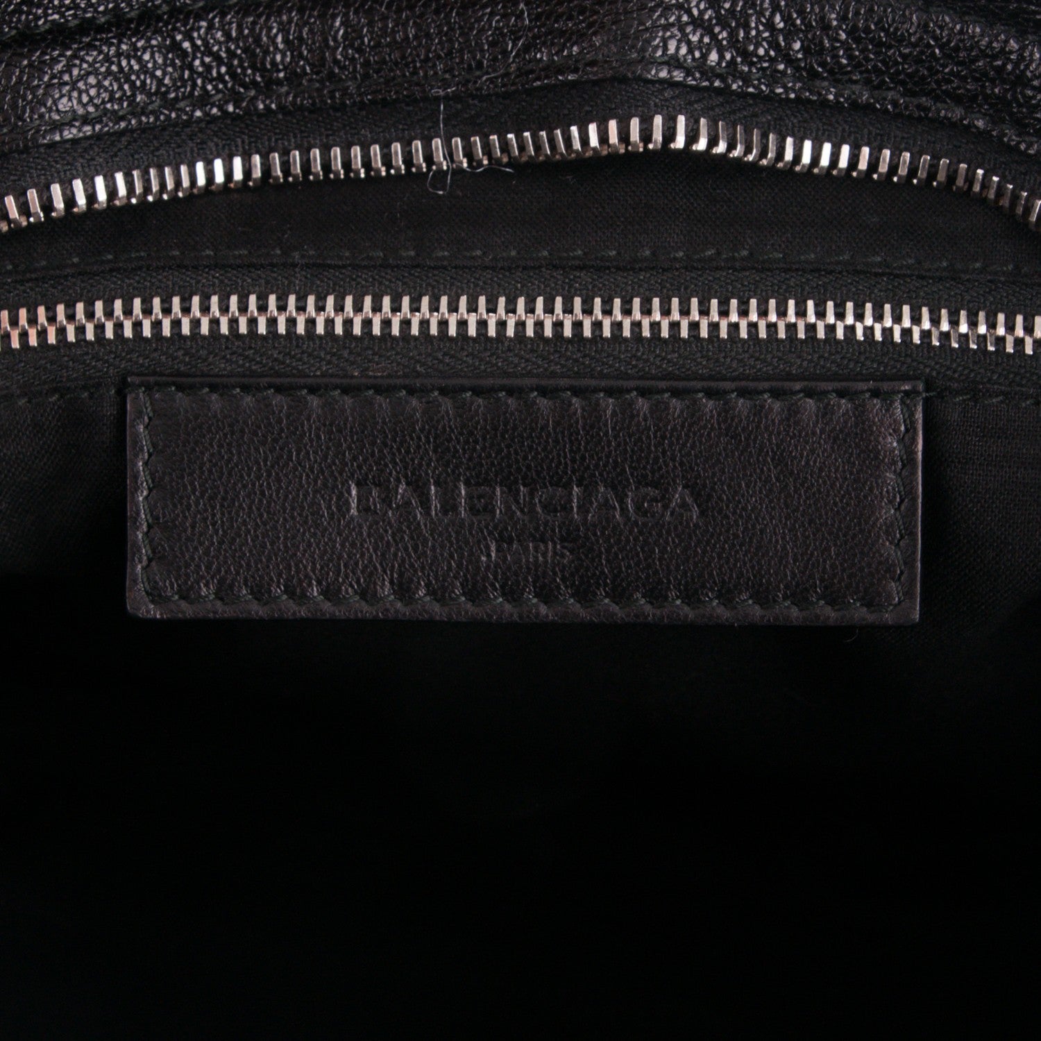 Balenciaga Chevre Silver Metallic Edge City Black 6 of 7