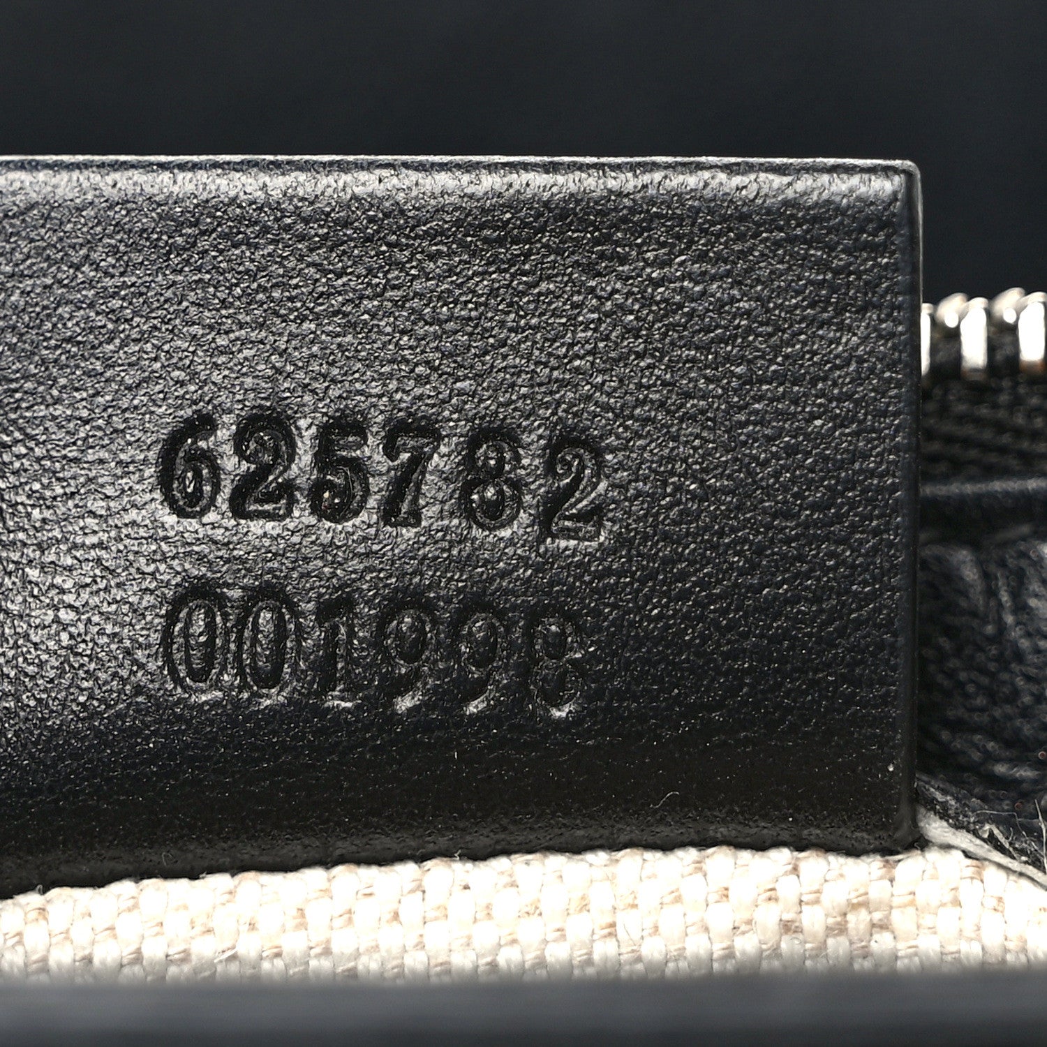 Gucci Calfskin GG Tennis Embossed Messenger Bag Black 7 of 10