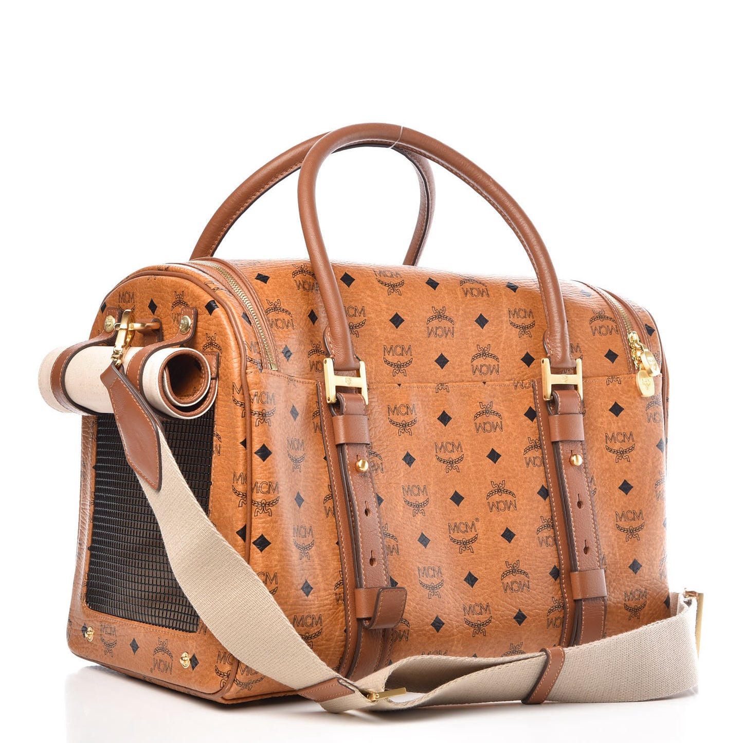 Visetos Medium Dog Carrier Cognac