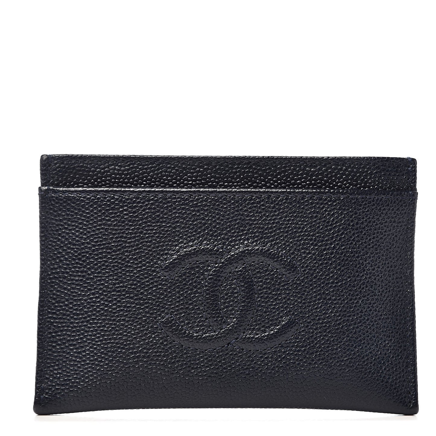 Caviar Timeless CC Card Holder Wallet Navy