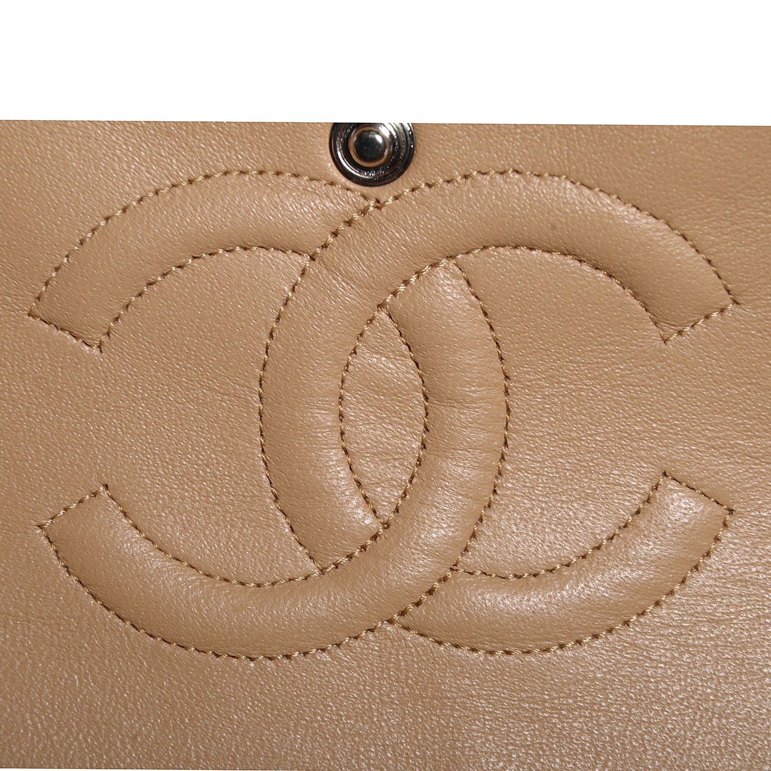 Chanel Lambskin Medium Double Flap Beige 9 of 12