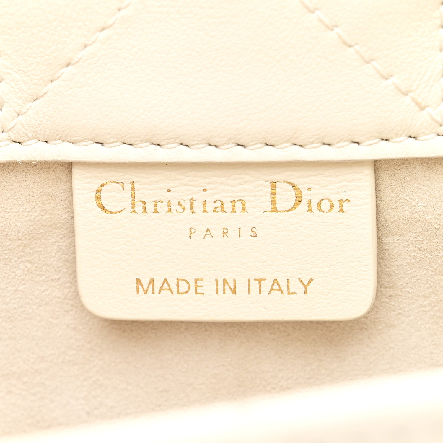 Christian Dior Calfskin Macrocannage Mini Book Tote Latte 6 of 11