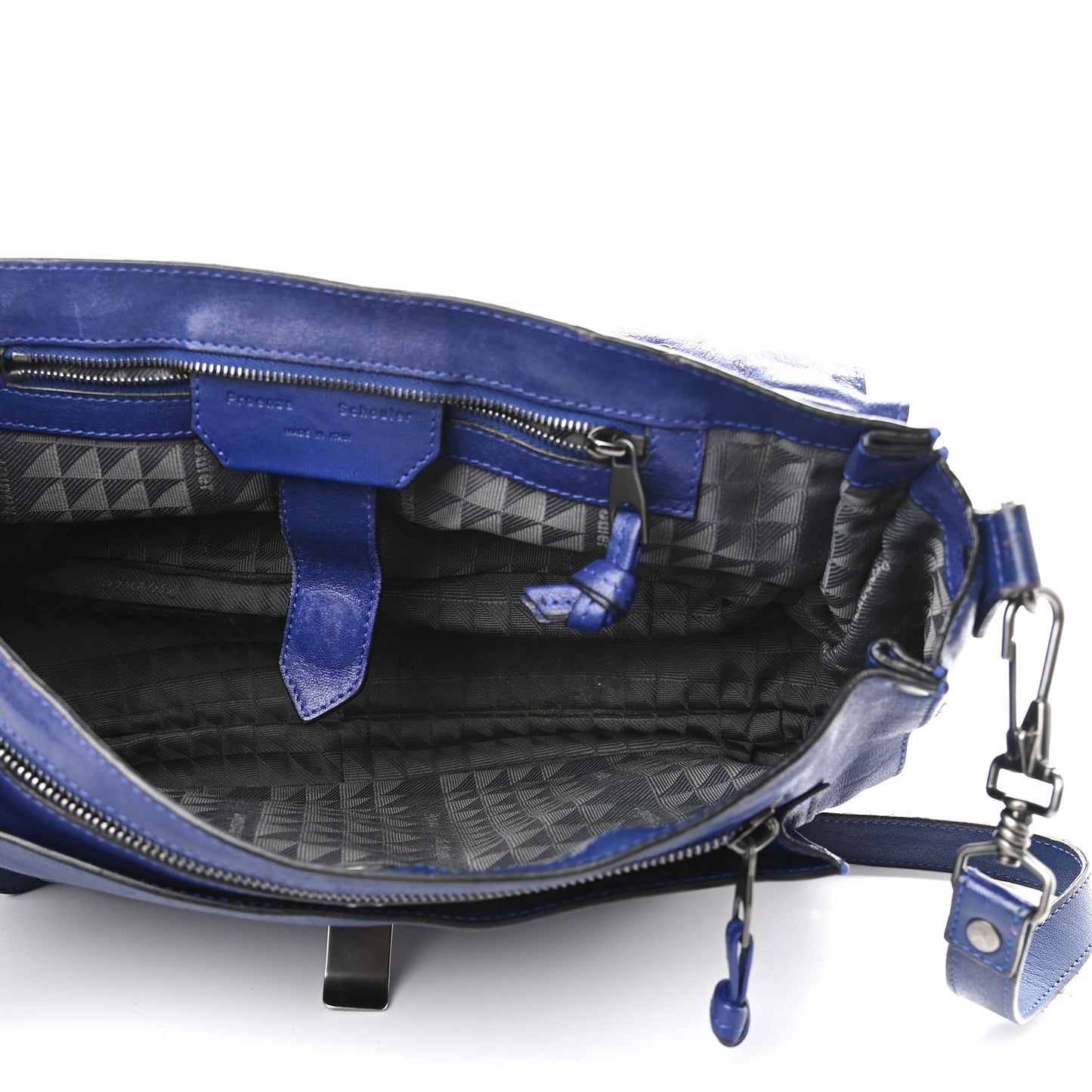 Lambskin Fringe Medium PS1 Satchel Cobalt Blue