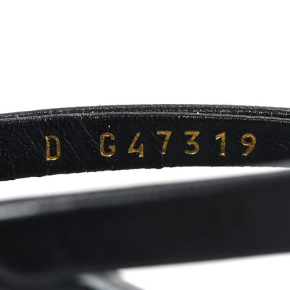 Chanel Goatskin Times Square Thong Sandals 38 Black 9 of 10