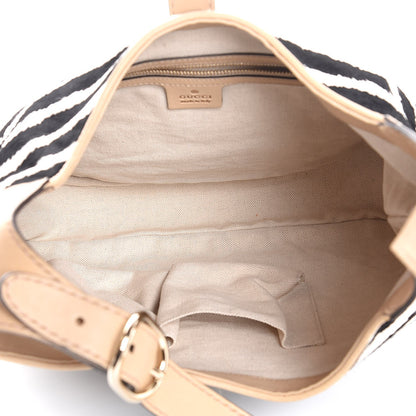 Gucci Pony Hair Zebra Print Medium Jackie Shoulder Bag 5 of 7