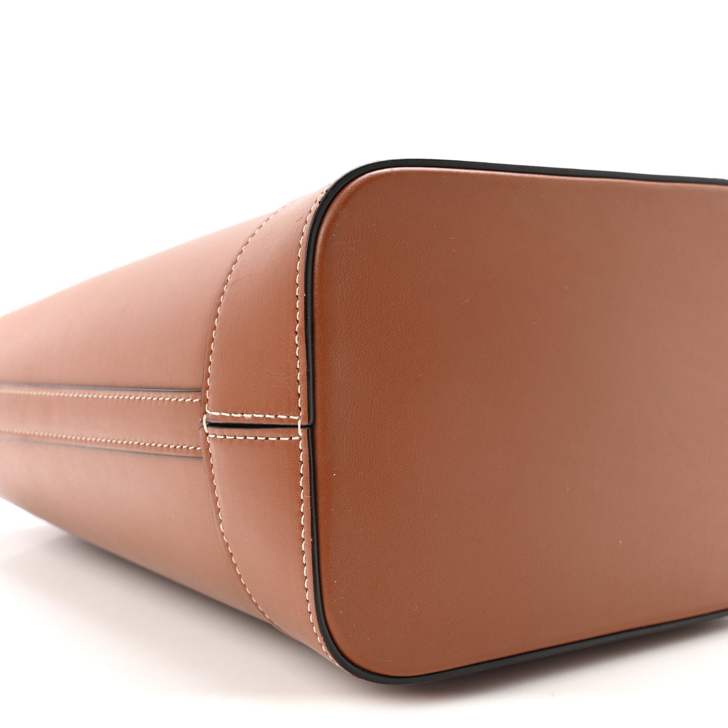 Smooth Calfskin Small Cuir Triomphe Bucket Bag Tan
