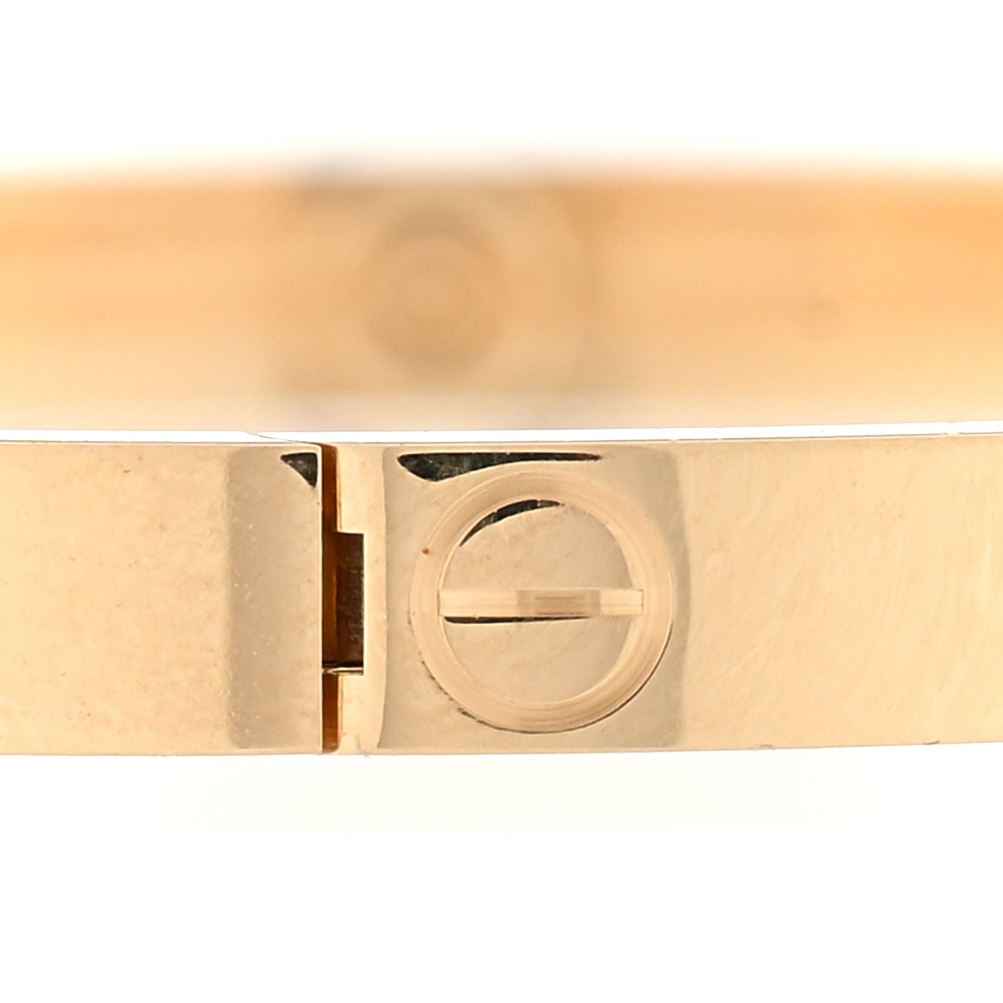 18K Yellow Gold 6 Diamond Small LOVE Bracelet 16