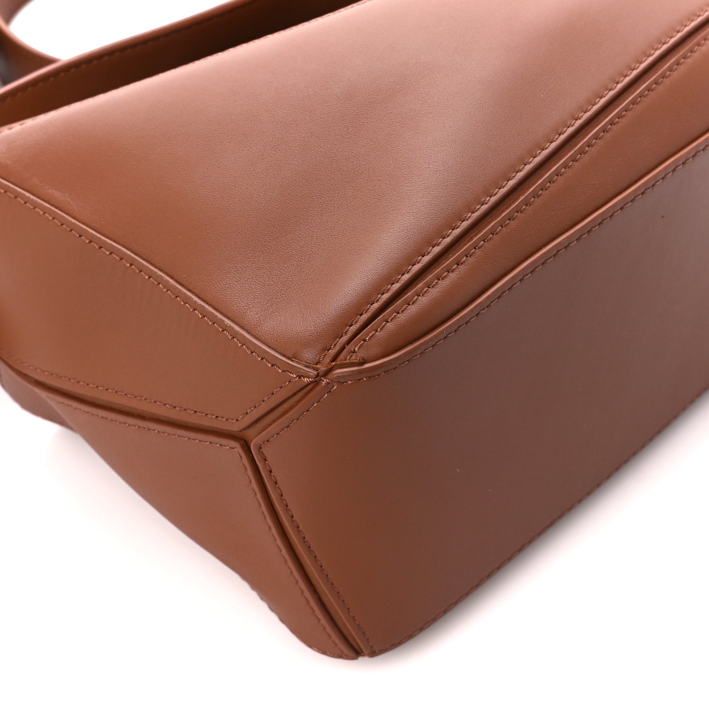 Satin Calfskin Small Puzzle Bag Pecan