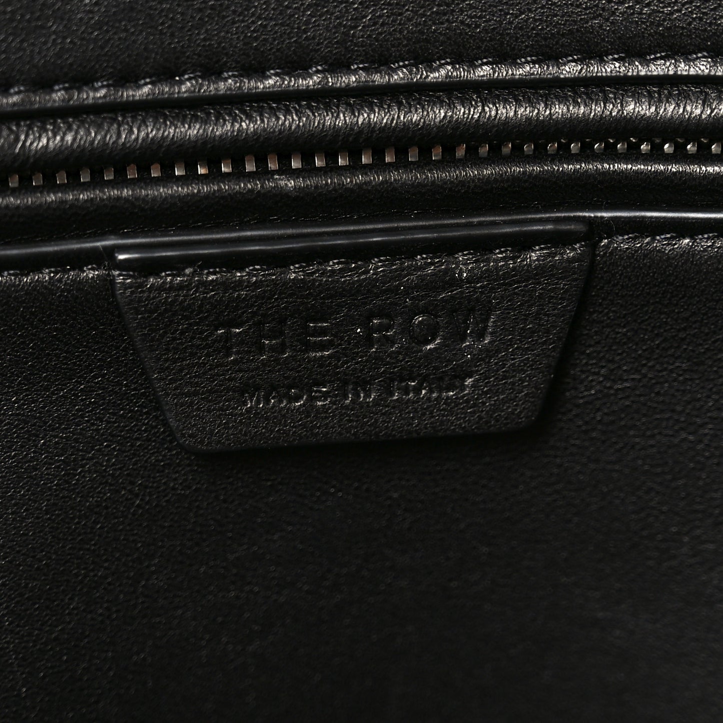 Matte Grained Calfskin India 15.75 Black
