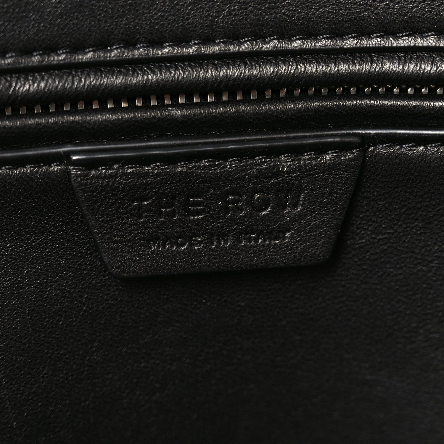 The Row Matte Grained Calfskin India 15.75 Black 6 of 9