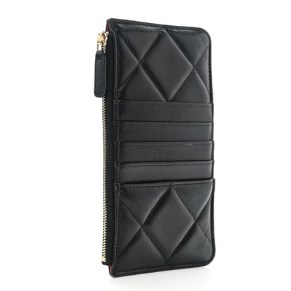 Chanel Lambskin Quilted Chanel 19 Phone and Card Holder Black 3 of 7