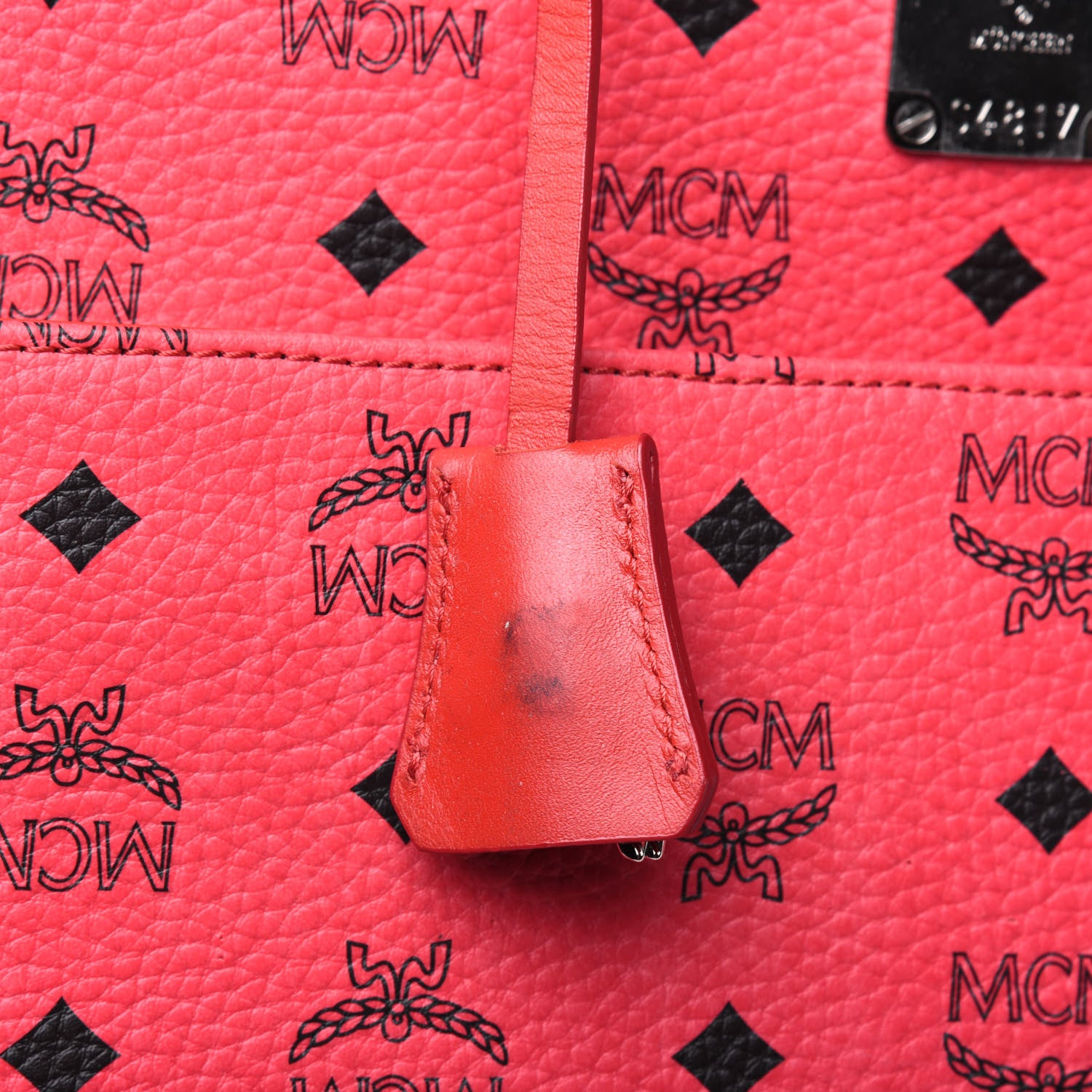 MCM Visetos Traveler Cabin Trolley Suitcase Pink 8 of 27