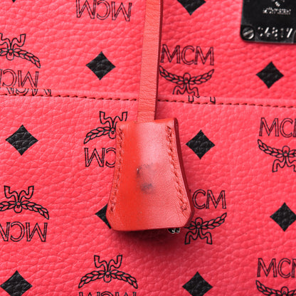 MCM Visetos Traveler Cabin Trolley Suitcase Pink 8 of 27
