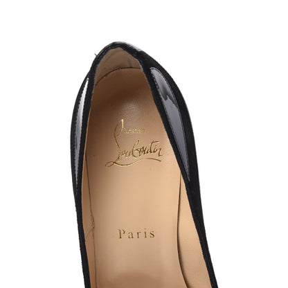 Christian Louboutin Nappa Patent Veau Velours Eklectica 85 Pumps 36.5 Black 8 of 10