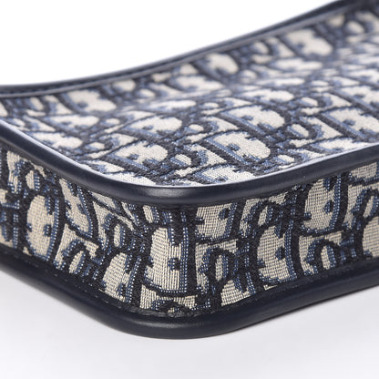 Christian Dior Oblique Diorquake Clutch Blue 7 of 8