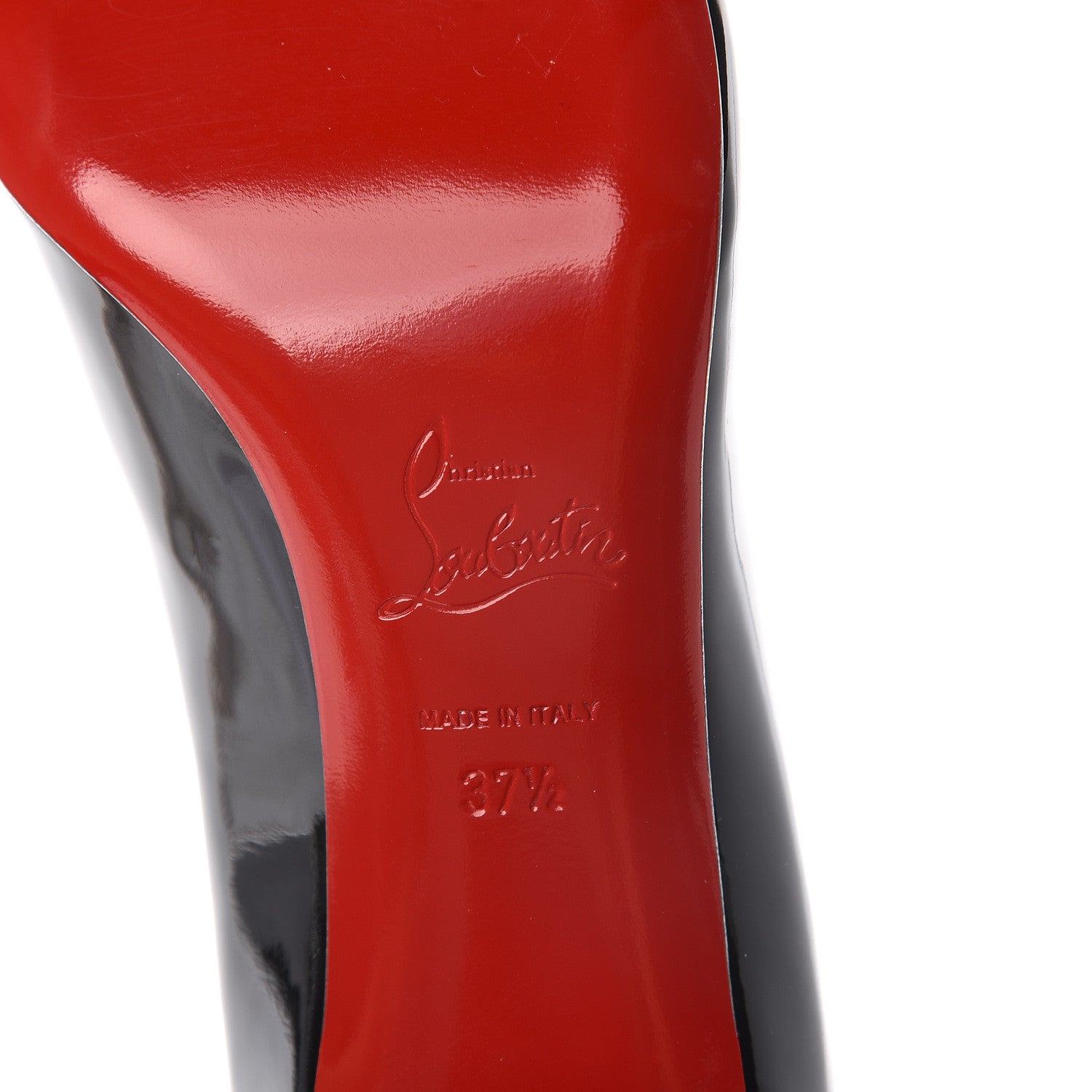 Christian Louboutin Patent Cadrilla 70 Pumps 37.5 Black 6 of 7