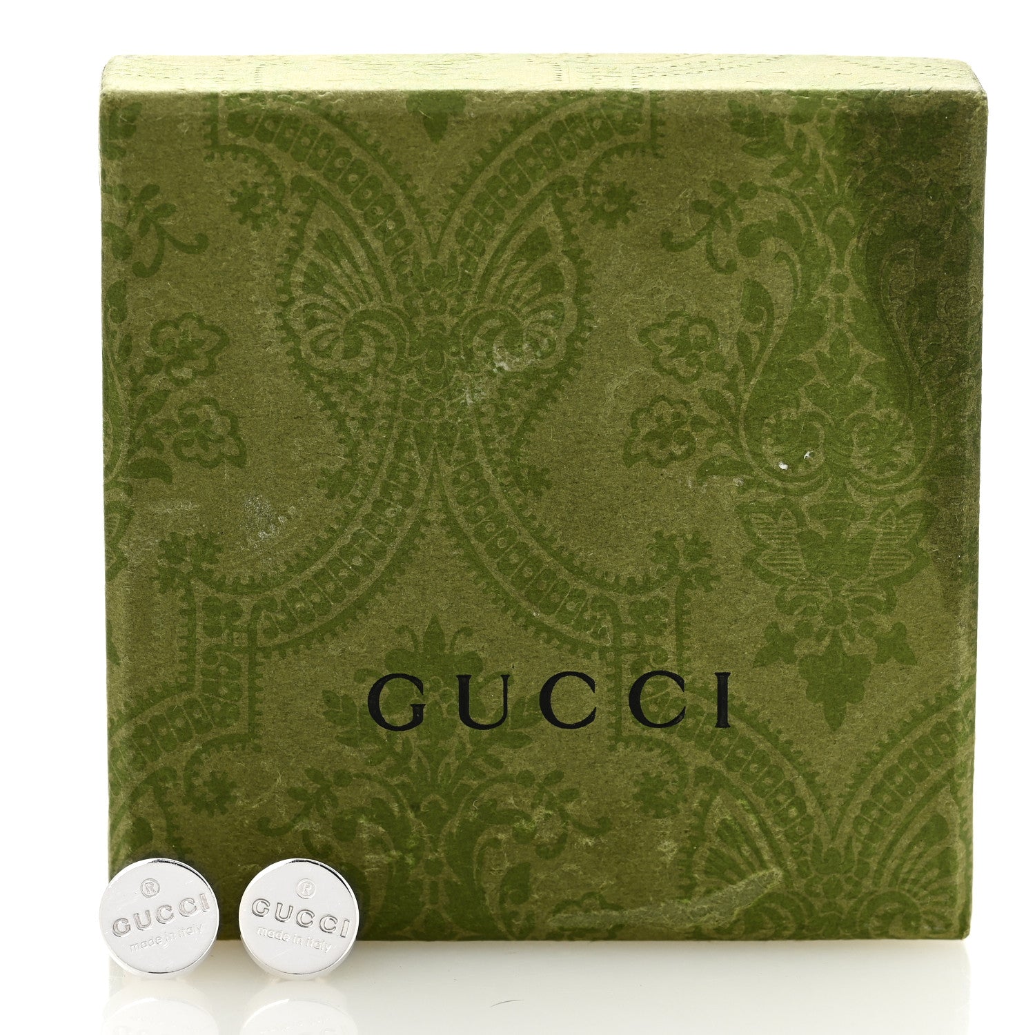 Gucci Sterling Silver Round Stud Earrings 5 of 5