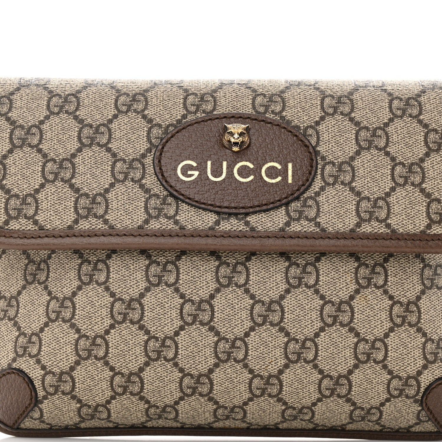 Gucci GG Supreme Monogram Neo Vintage Web Belt Bag Brown 8 of 14