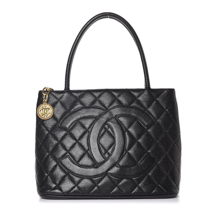 Chanel Caviar Quilted Medallion Tote Black 1 of 8
