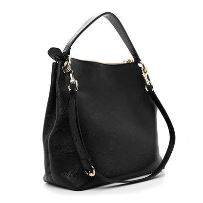 Gucci Pebbled Calfskin Large Soho Hobo Black 3 of 12