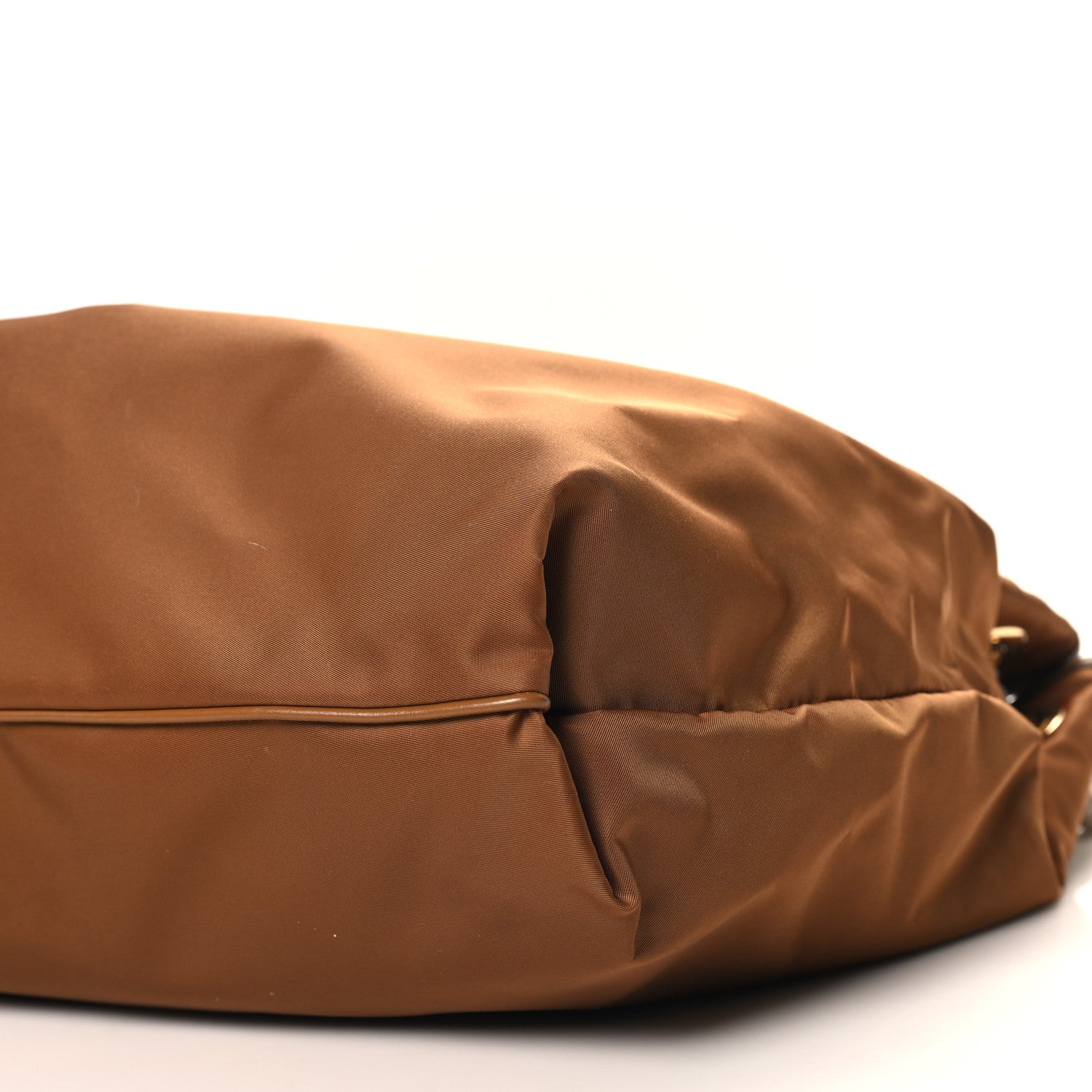 Prada Re-Nylon Triangle Large Mariner Shoulder Bag Brandy 1621036