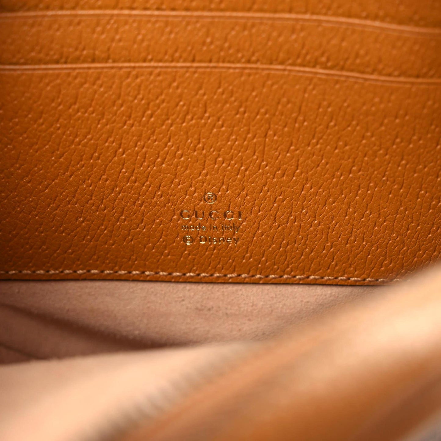 X DISNEY Mini Vintage GG Supreme Monogram Mickey Mouse Round Backpack Beige Vintage Sun Oil