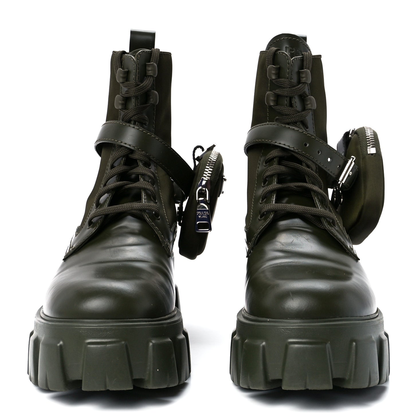 Spazzolato Rois Re-Nylon Metal Triangle Logo Monolith Pouch Pocket 55mm Boots 39.5 Militare
