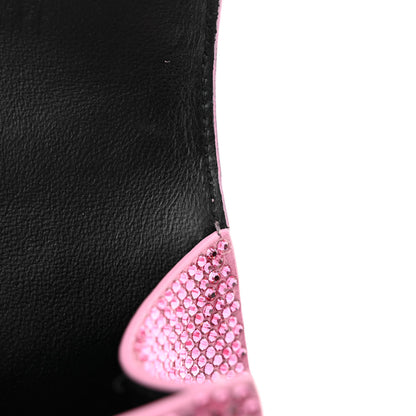 Balenciaga Strass Suede Hourglass Top Handle Bag XS Pink 12 of 16