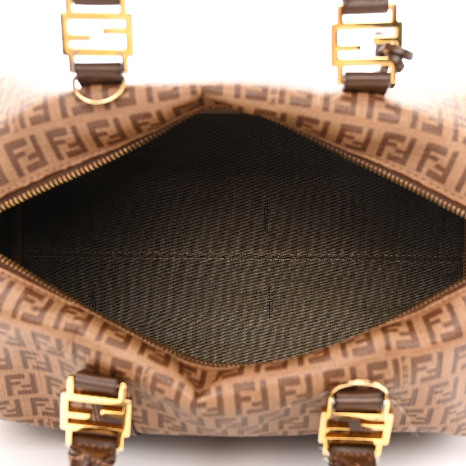 Fendi Zucchino Spalmati Vitello Boston Nocciola Castagna 5 of 13