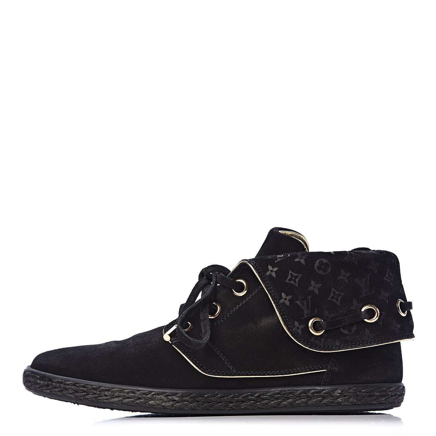 Louis Vuitton Suede Cape Sneaker Boots 36 Black 1 of 11