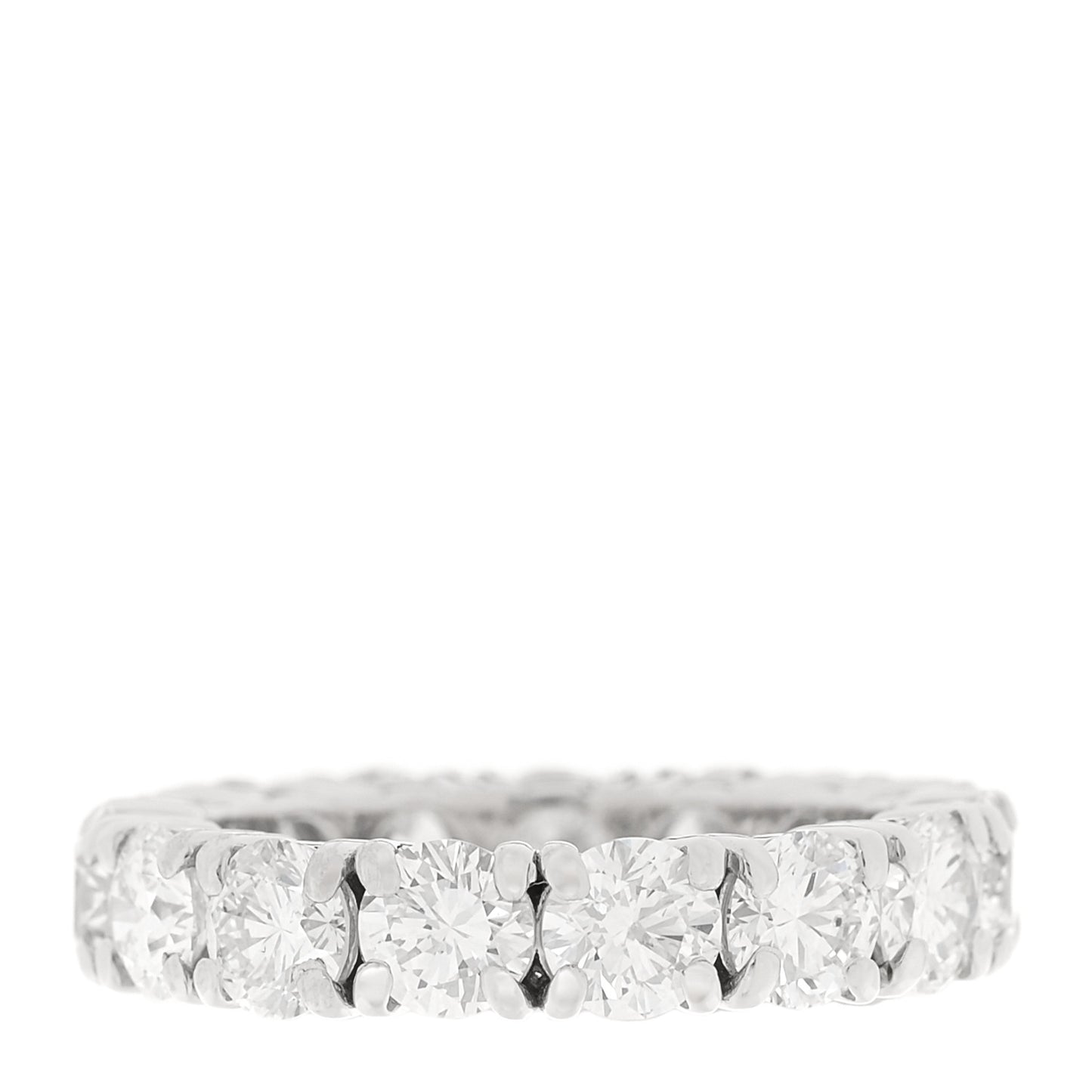 Platinum Diamond 4.915ctw Full Eternity Band Ring 54 6.75