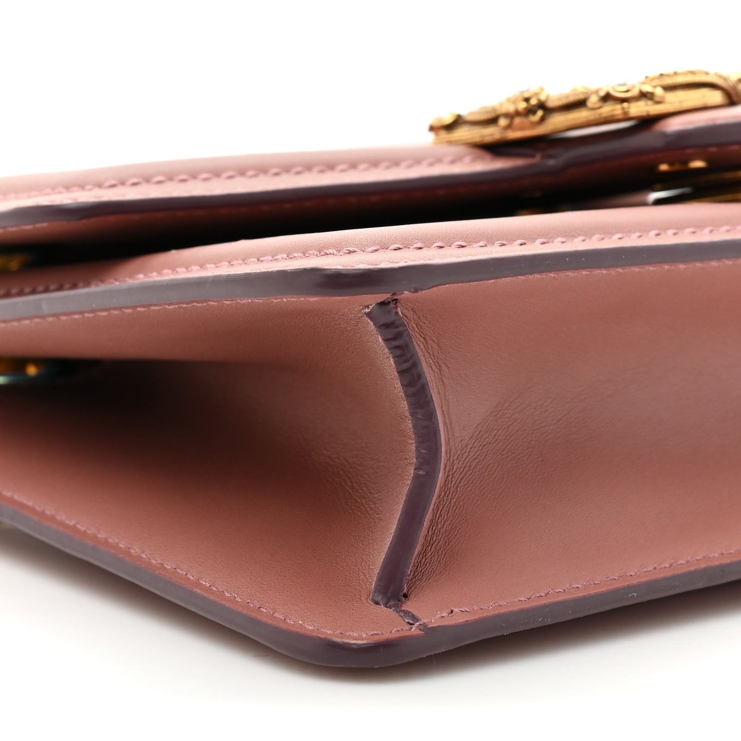 Smooth Calfskin Small DG Amore Envelope Bag Pink