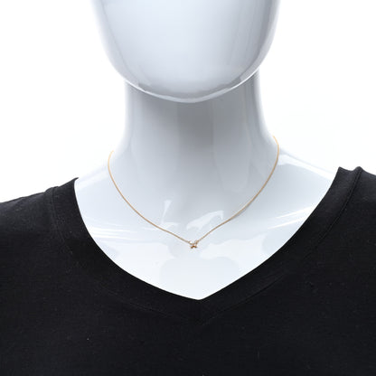 Tiffany 18K Rose Gold Diamond Mini Victoria Necklace 3 of 4