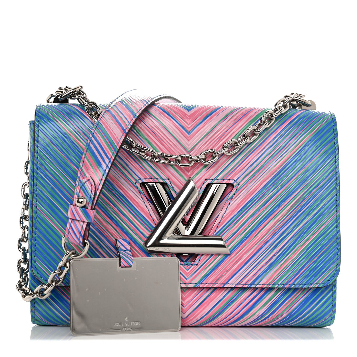 Louis Vuitton Epi Tropical Twist Shoulder Bag MM Blue Rose 1 of 11