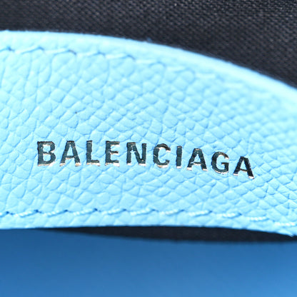 Balenciaga Signature Grained Calfskin Logo XXS Ville Top Handle Bag Baby Blue Black 6 of 10