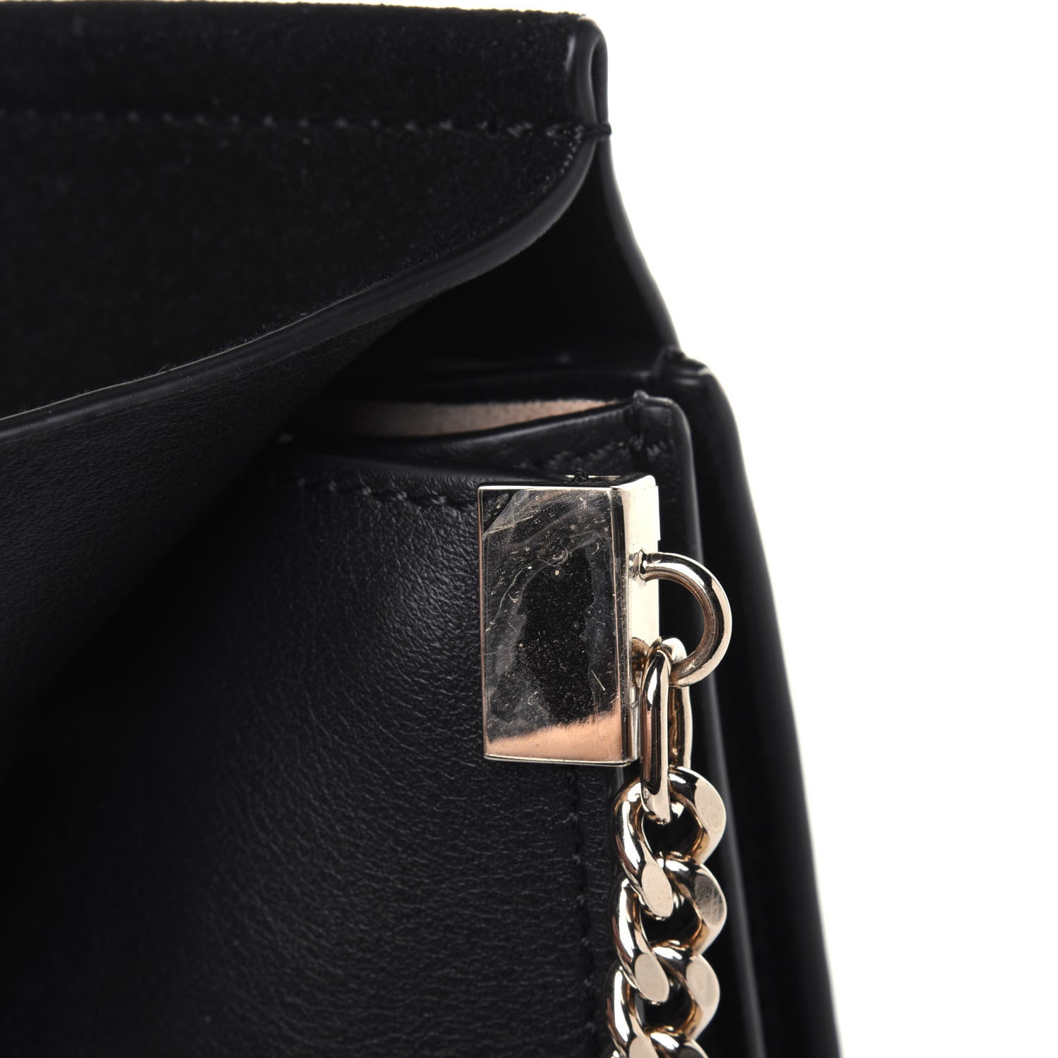 Chloe Suede Calfskin Mini Faye Bracelet Bag Black 16 of 16