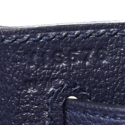 Hermes Togo Matte Alligator Kelly Retourne Touch 28 Bleu Nuit 7 of 10