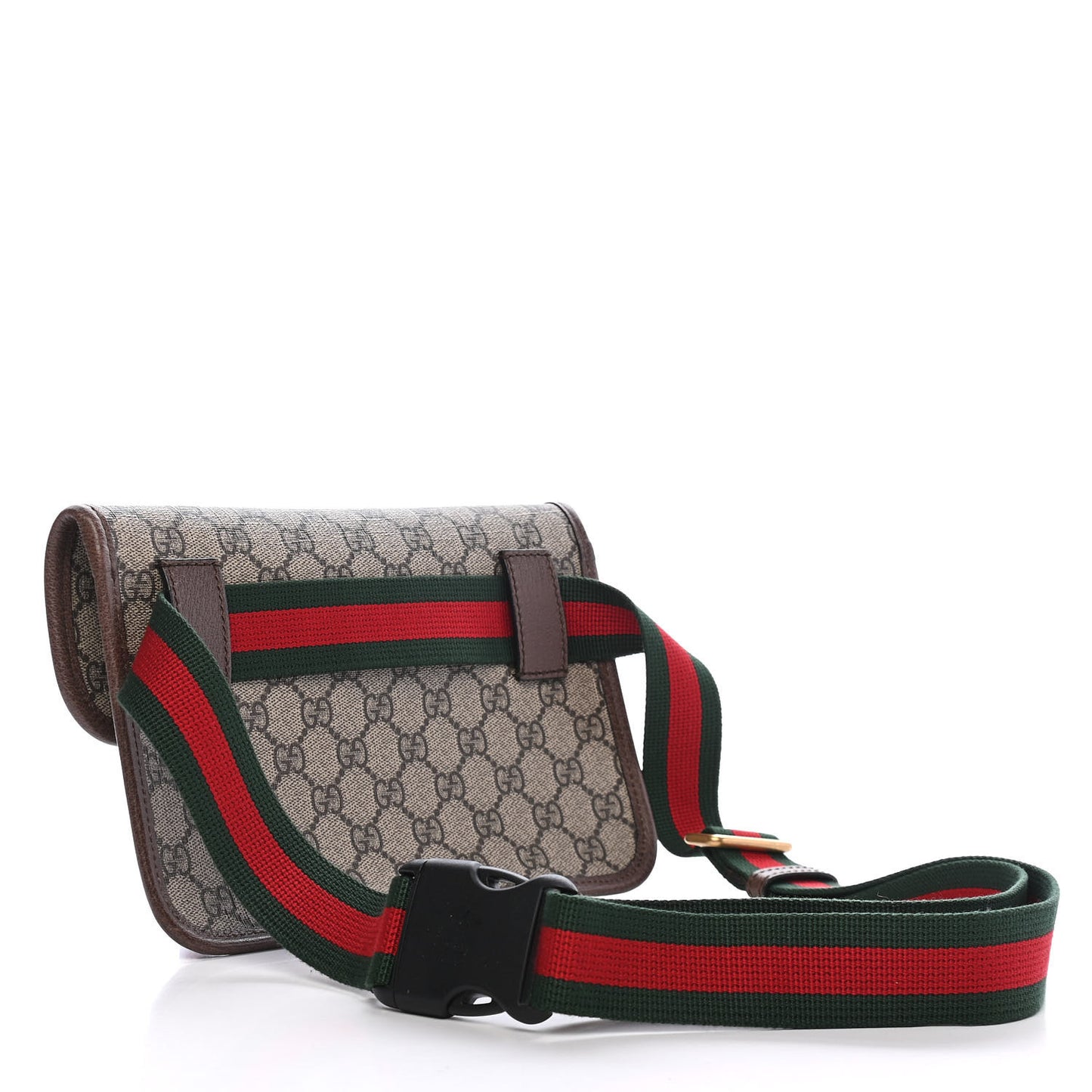 GG Supreme Monogram Neo Vintage Web Belt Bag Brown