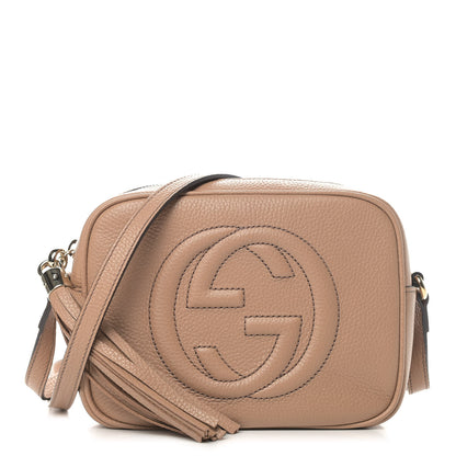 Gucci Pebbled Calfskin Small Soho Disco Bag Rose Beige 1 of 4