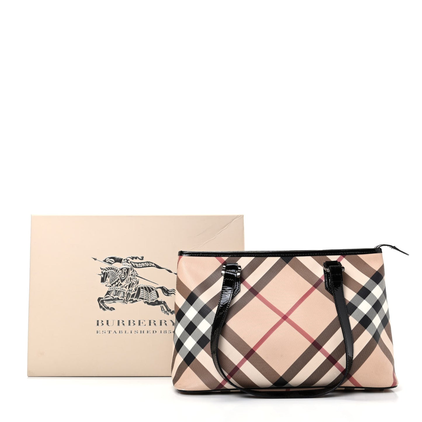 Supernova Check Regent Tote Black