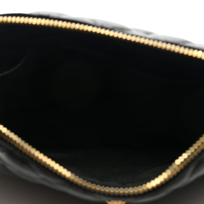 Versace Calfskin Quilted Small Tribute Icon Pouch Black 5 of 8
