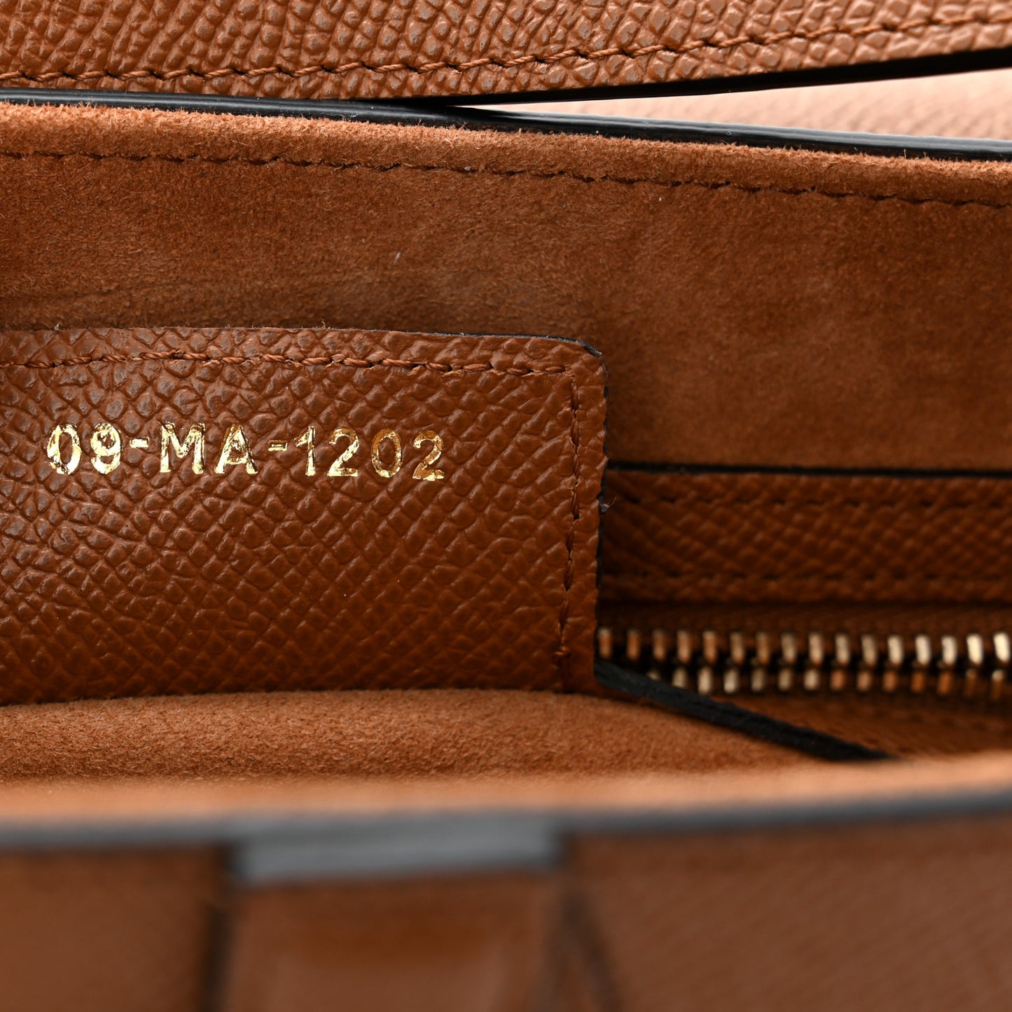 Grained Calfskin Saddle Bag With Strap Camello