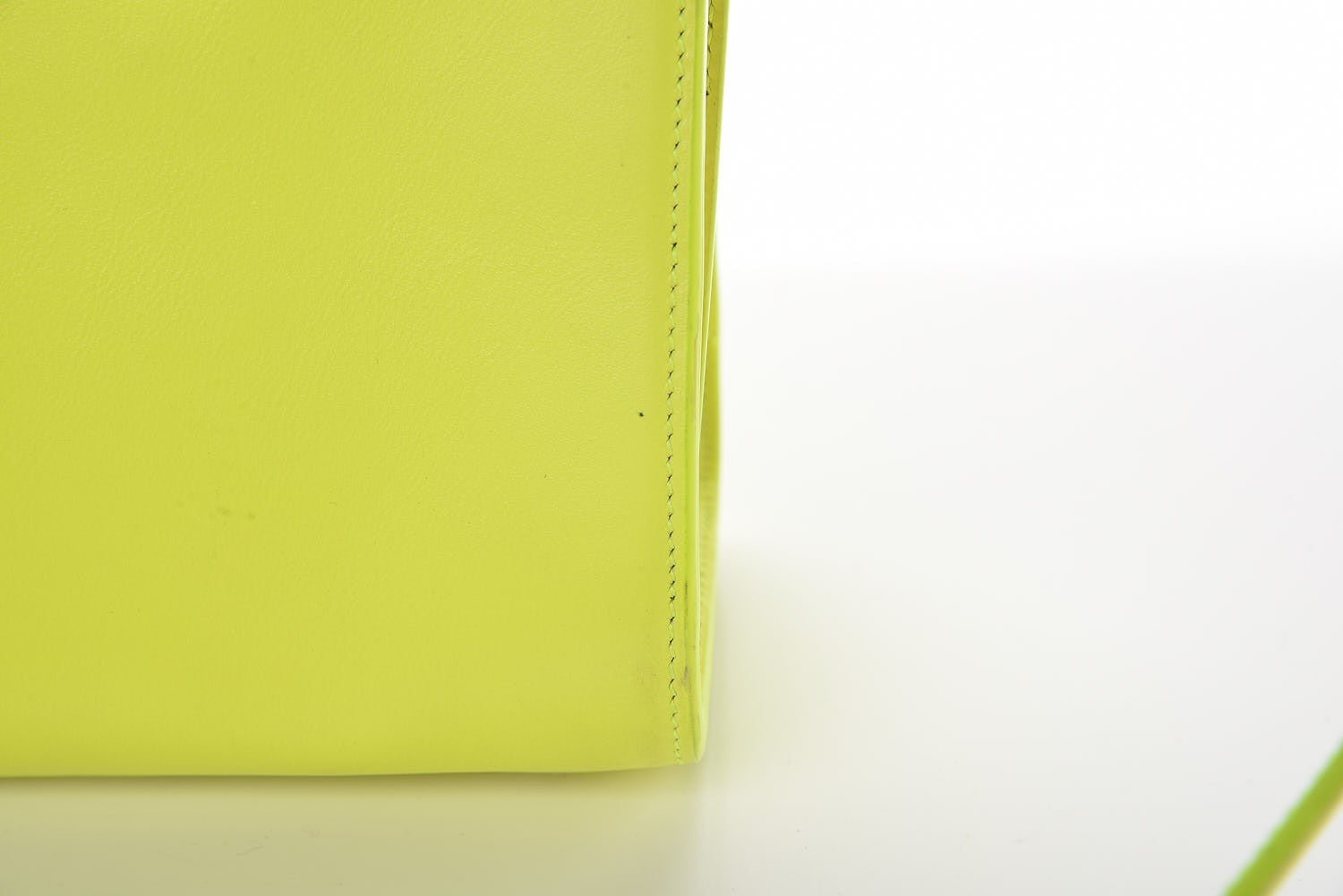 Saint Laurent Calfskin Nano Sac De Jour Neon Yellow 9 of 19