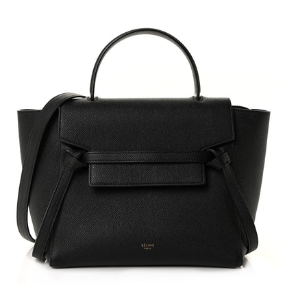 Celine Grained Calfskin Micro Belt Bag Black 1 of 11