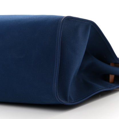 Hermes Toile Vache Hunter Herbag Zip 39 MM Bleu Marine 11 of 15