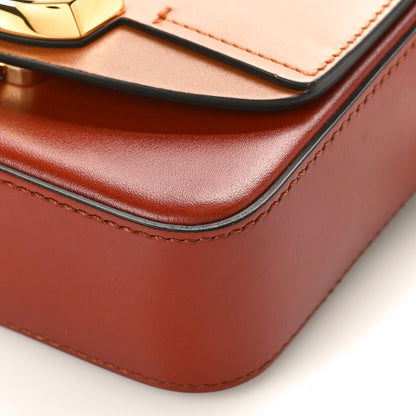Chloe Shiny Calfskin Suede Mini C Double Carry Brown 8 of 8